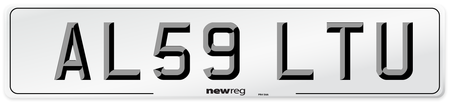 AL59 LTU Number Plate from New Reg